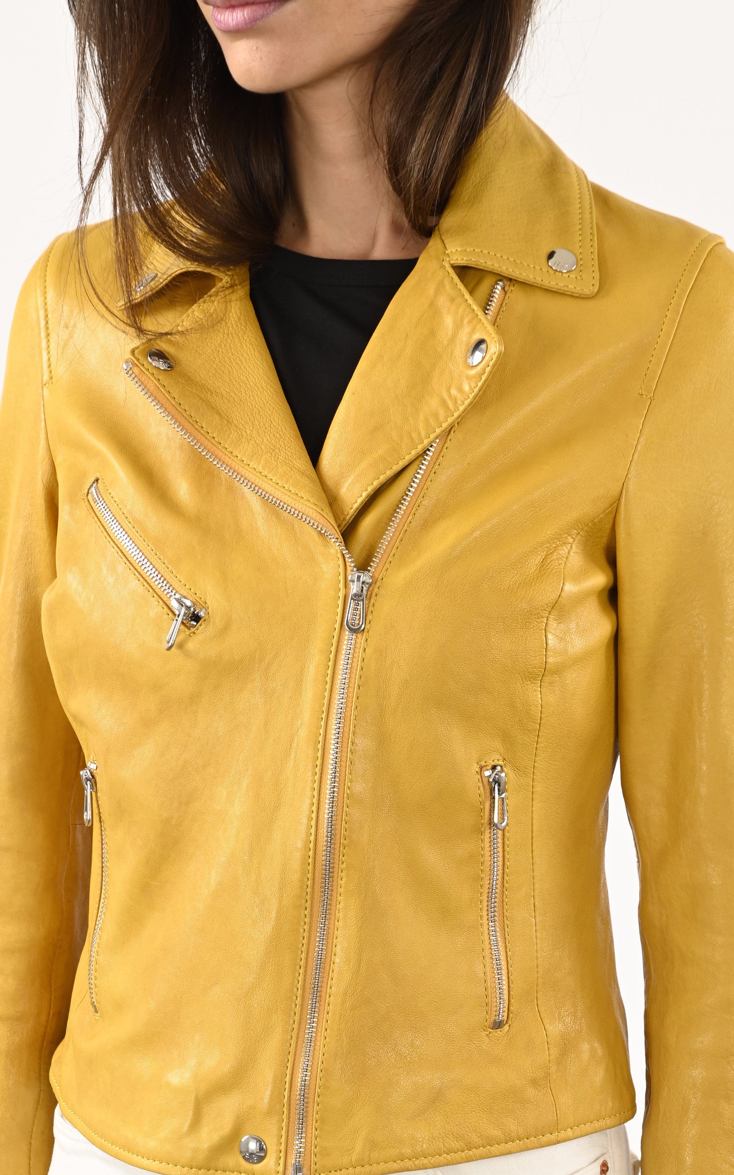 A &quot;OLYMPE 101964&quot; Jaune Rose Garden Blouson Femme details photo 5