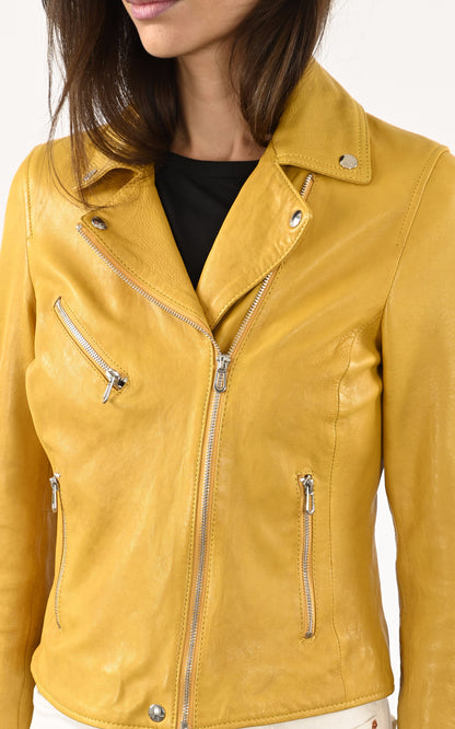 A &quot;OLYMPE 101964&quot; Jaune Rose Garden Blouson Femme details photo