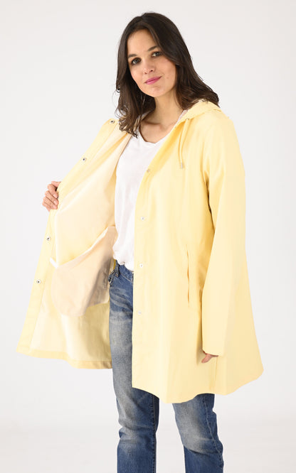 A &quot;18050 A-LINE JACKET&quot; Jaune Rains 3/4 Femme interior photo