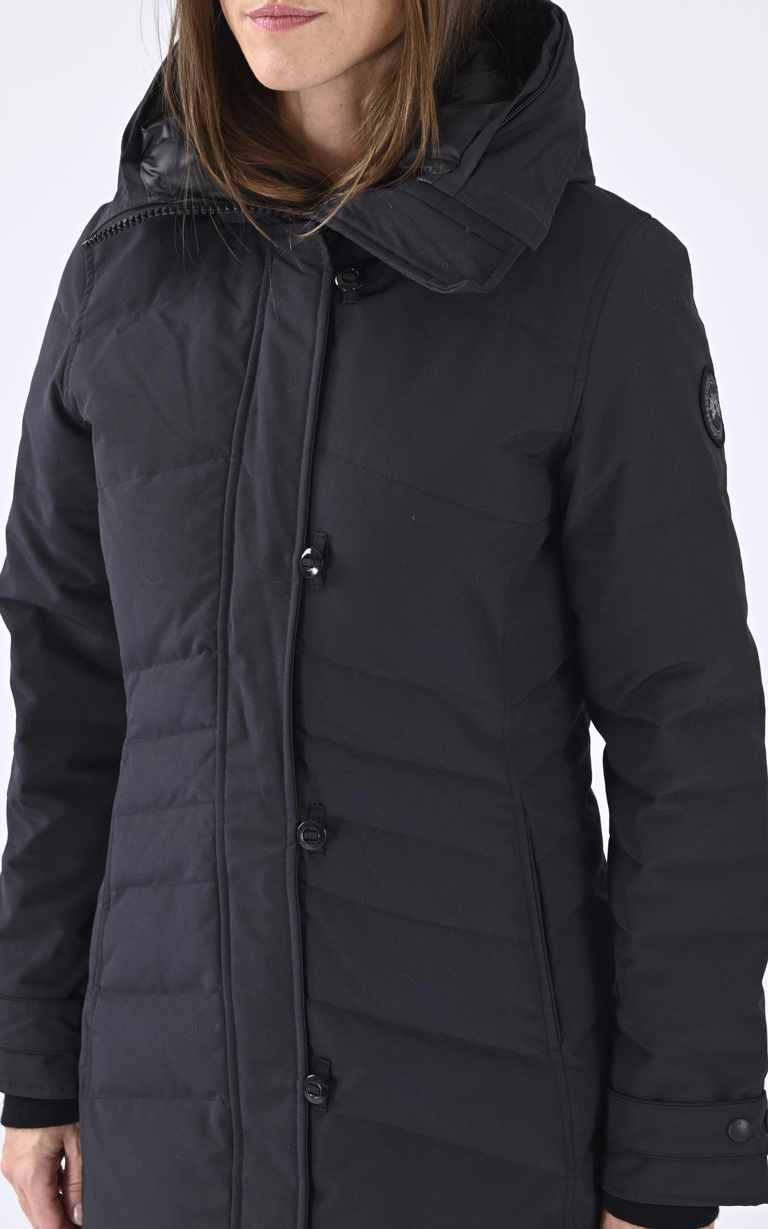 A &quot;LORETTE 2090LB&quot; Navy Canada Goose 3/4 Doudoune Femme opened photo