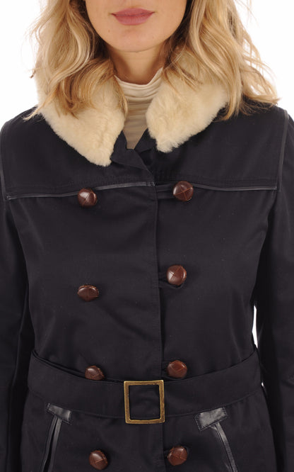 A &quot;CANADIENNE F&quot; Bleu Foncé La Canadienne Veste Femme details photo