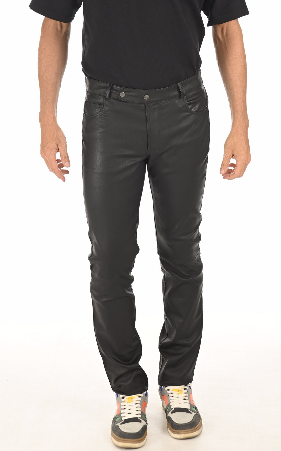 A &quot;EMILE&quot; Noir La Canadienne Pantalon Homme closed photo