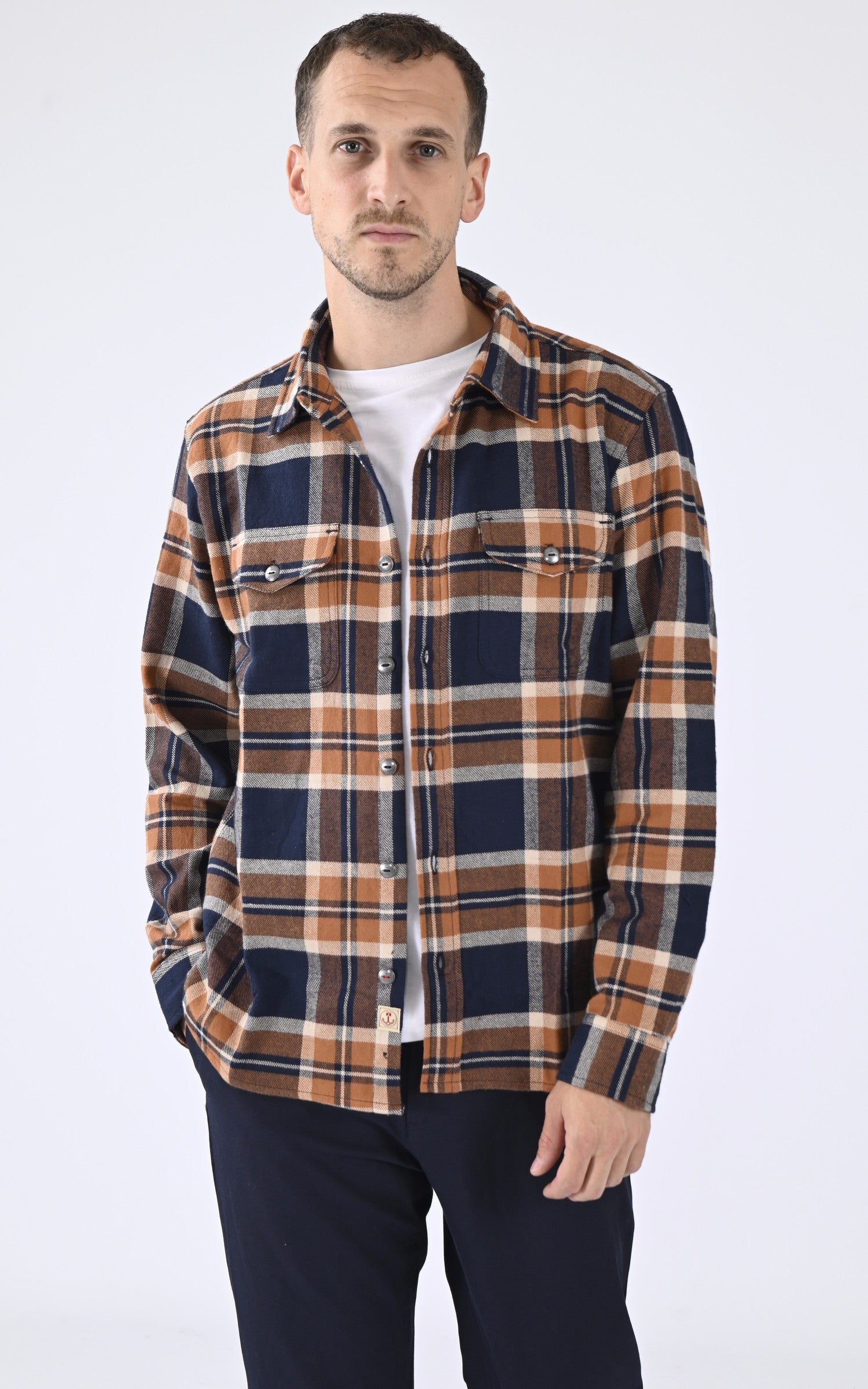 A &quot;QUIDEL 103638&quot; Marron Iron&amp;Resin Chemise Homme opened photo