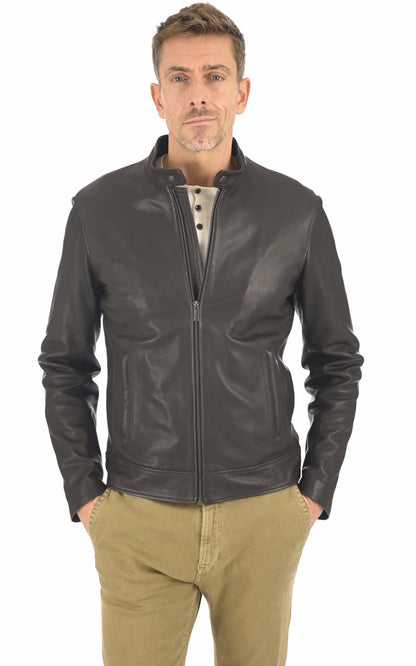 A &quot;PG&quot; Noir La Canadienne Blouson Homme closed photo