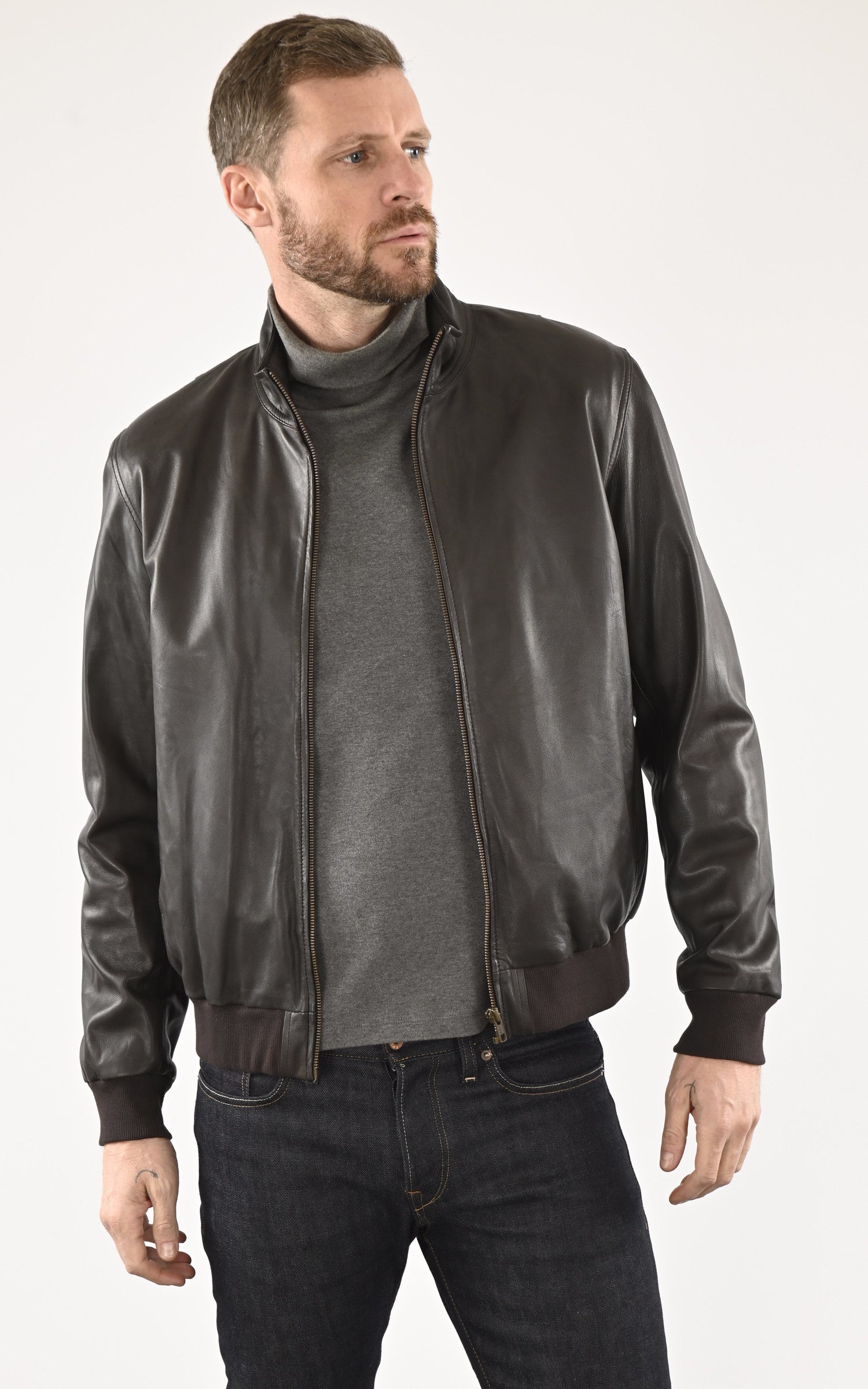 A &quot;EXPO&quot; Marron Serge Pariente Blouson Homme opened photo 1
