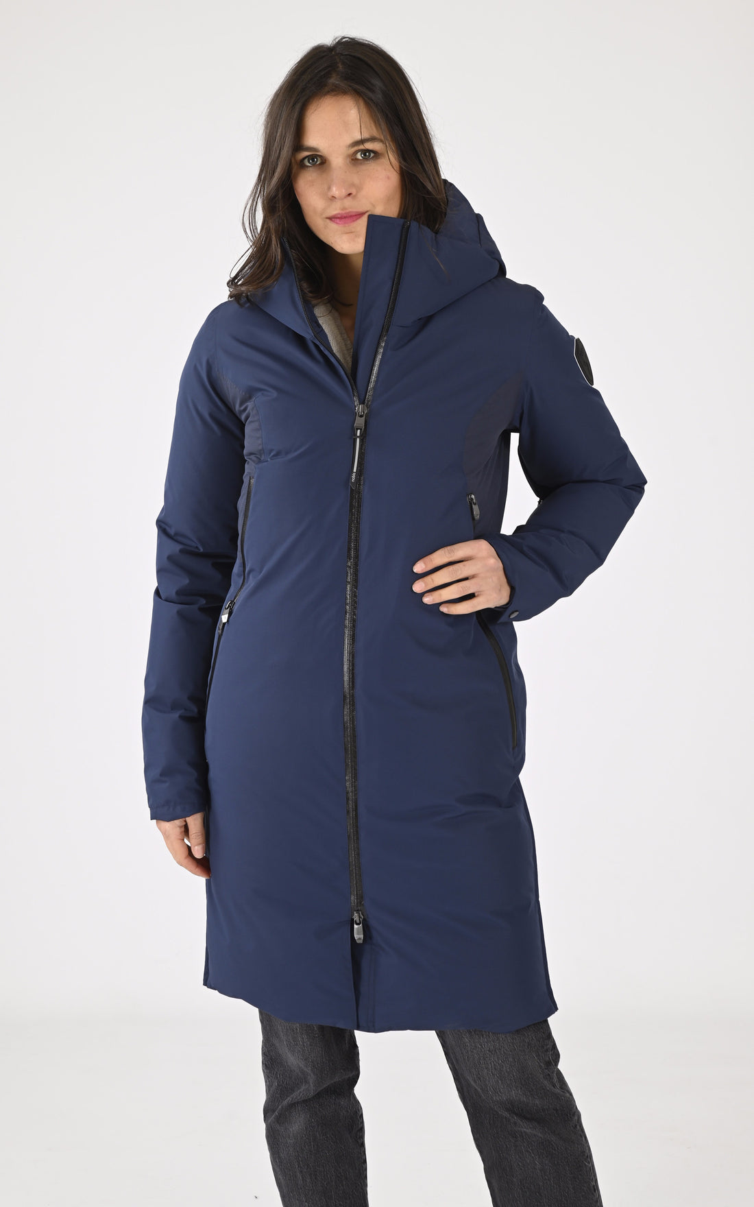 A &quot;INARA&quot; Bleu Marine Nobis 7/8 Femme opened photo