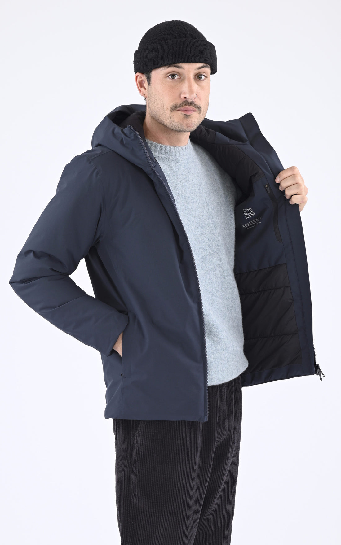 A &quot;NIMBUS&quot; Bleu Marine Scandinavian Edition Blouson Homme closed photo
