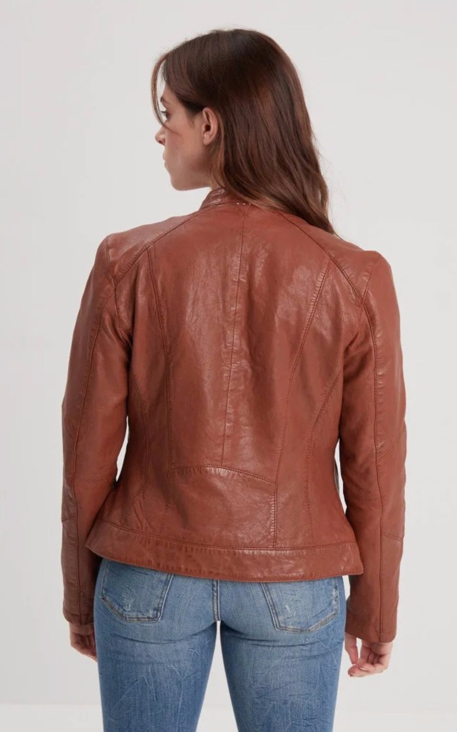 A &quot;JOLYA 102581&quot; Cognac Rose Garden Blouson Femme back photo