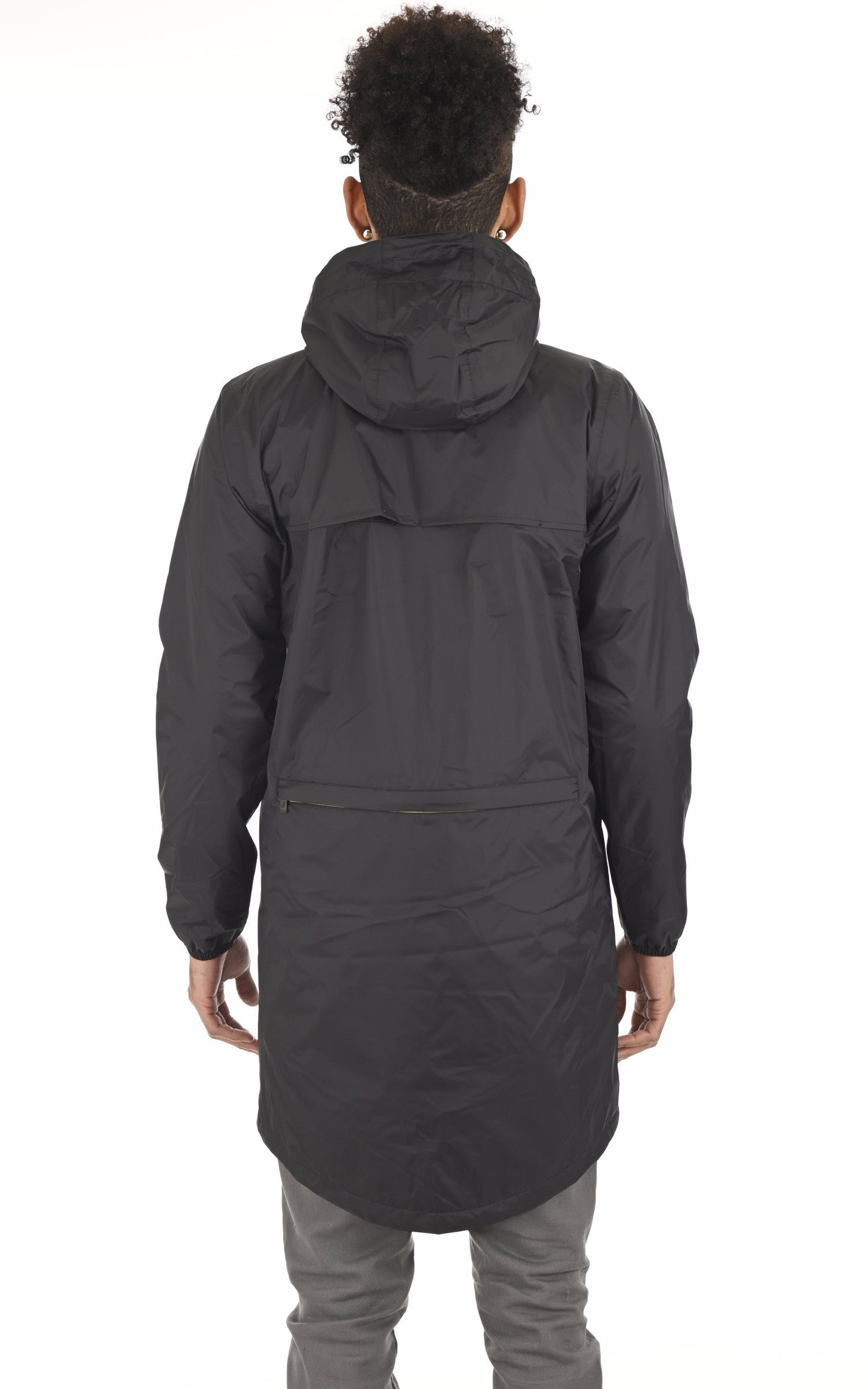 A &quot;EIFFEL WARM K00BDG0&quot; Noir K-Way 3/4 Mixte back photo