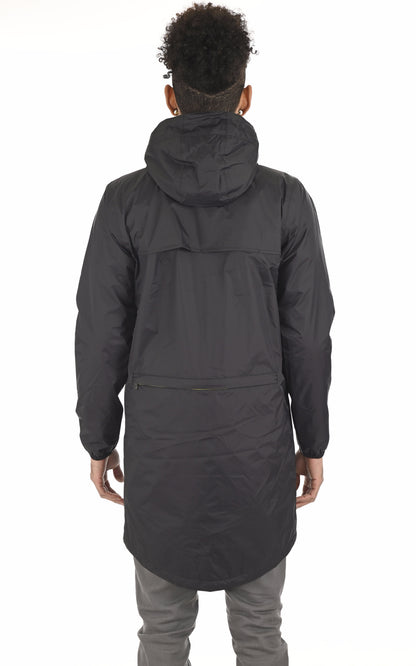 A &quot;EIFFEL WARM K00BDG0&quot; Noir K-Way 3/4 Mixte back photo