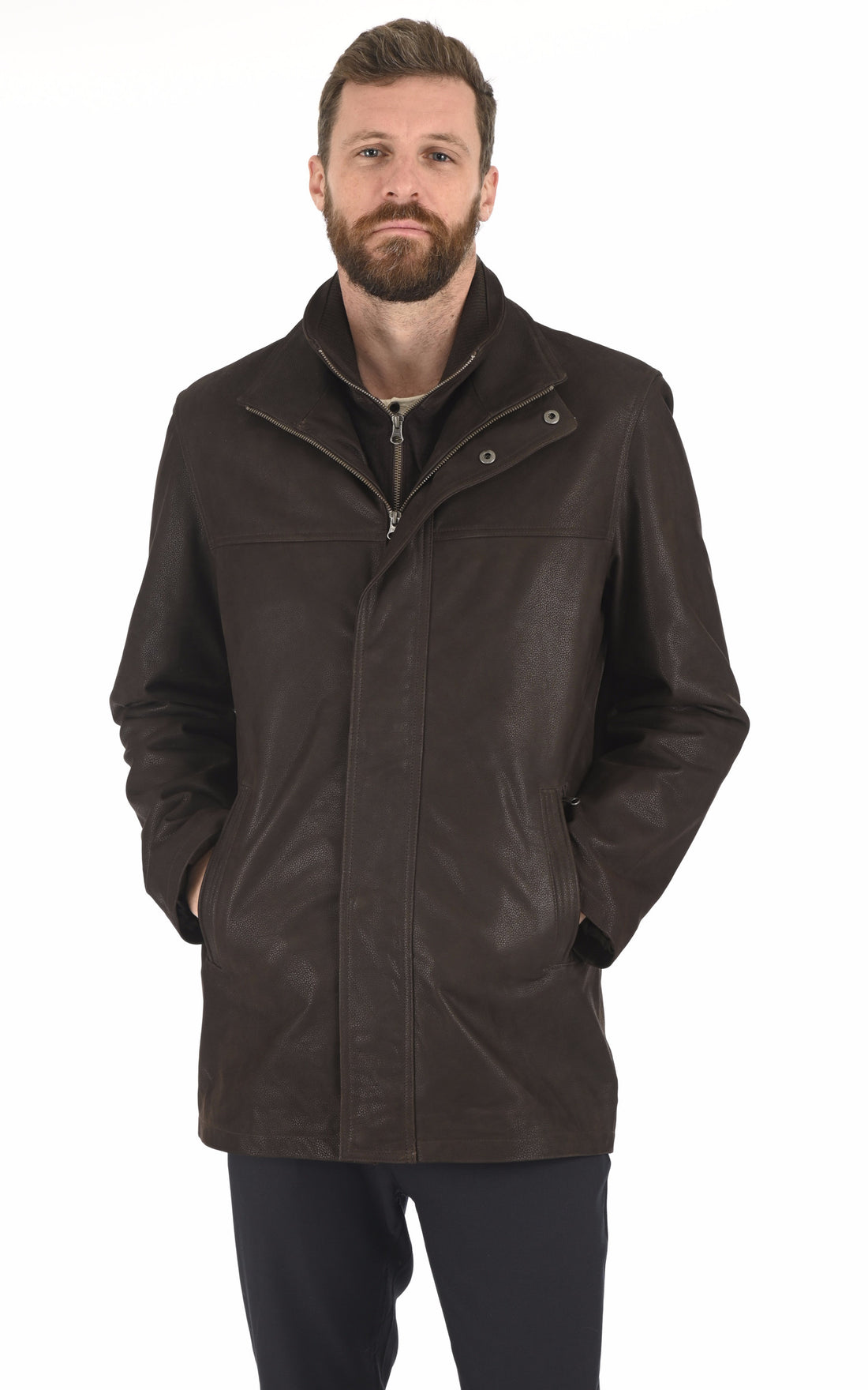 A &quot;MAX&quot; Marron La Canadienne 3/4 Homme opened photo