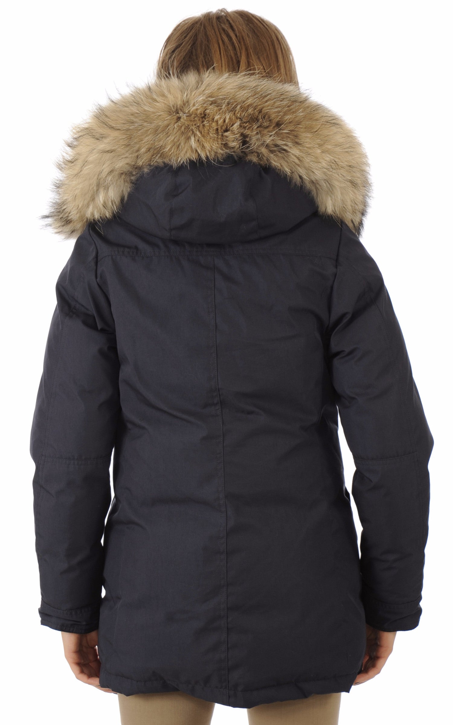 A &quot;BORDEAUX FUR&quot; Amiral Pyrenex Ves Doudoune Femme back photo 4