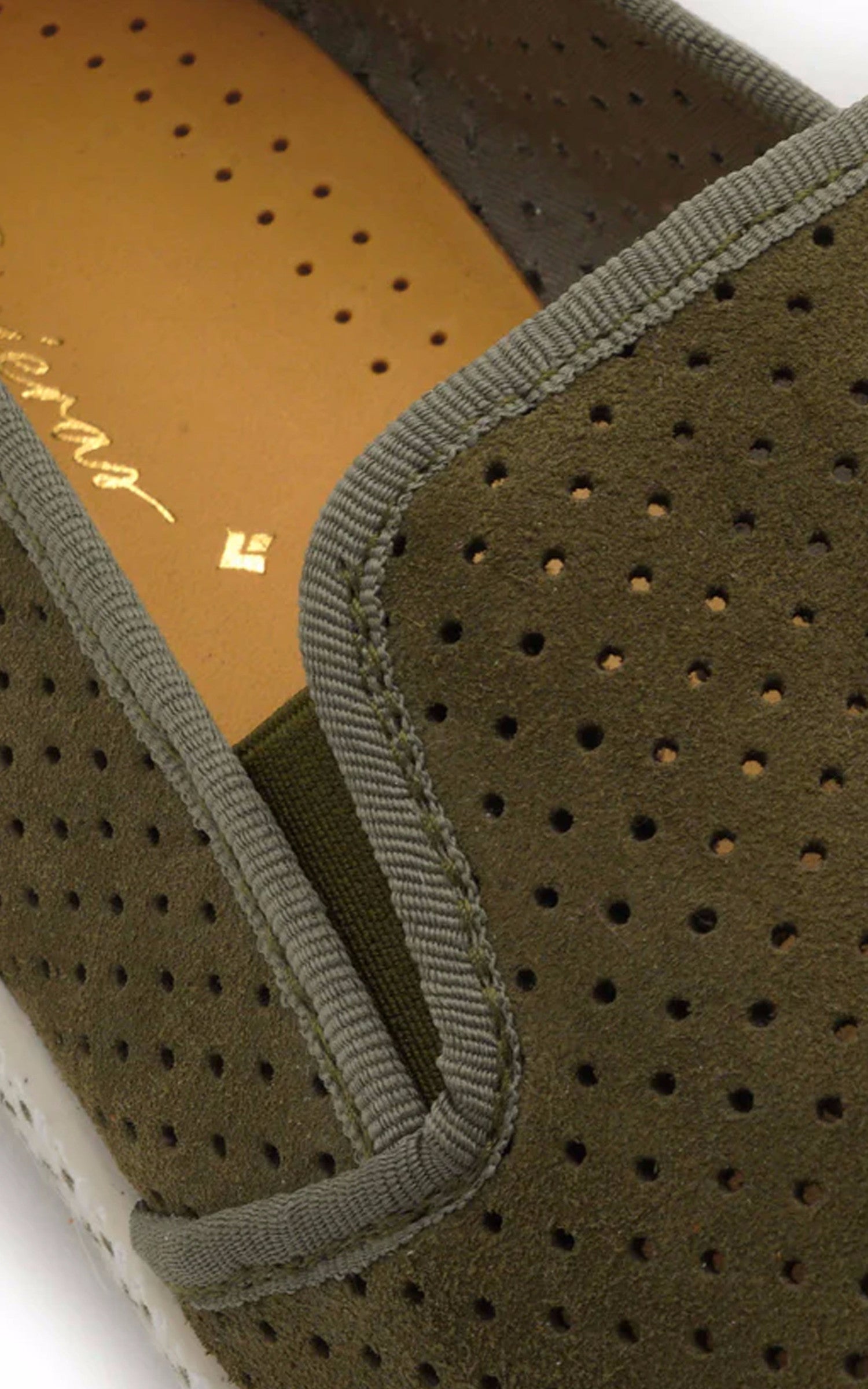A "SUEDE 3064" Kaki Rivieras Chaussures Homme interior photo 3