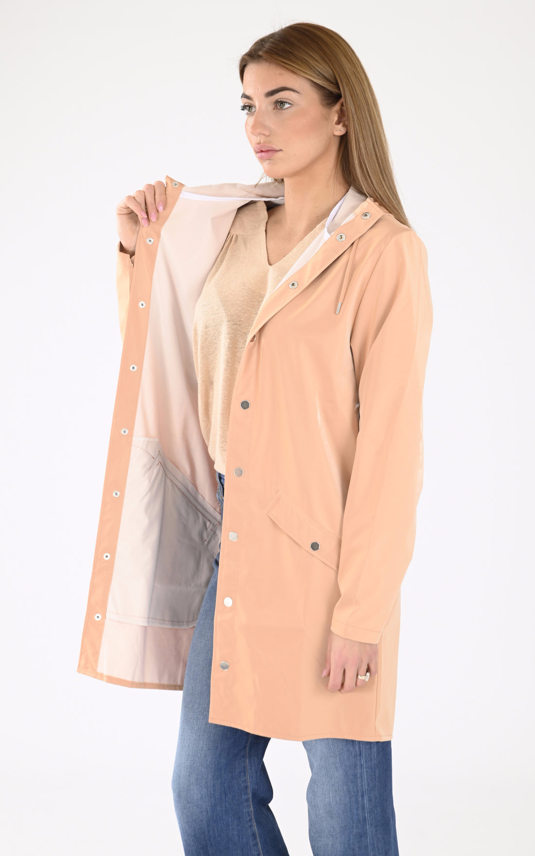 A &quot;12020 JACKET&quot; Rose Rains 3/4 Homme details photo