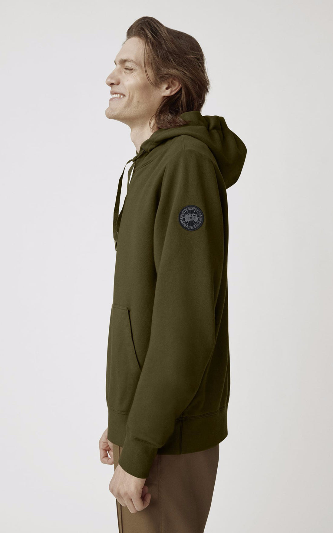 A &quot;HURON HOODY 7403MB&quot; Vert Canada Goose Pull Homme opened photo