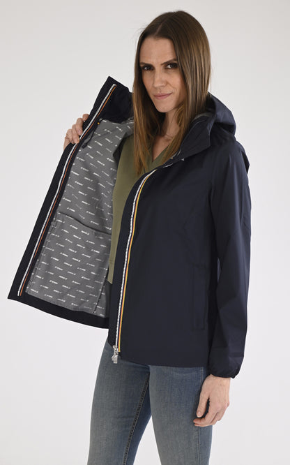 A &quot;MARGUERITE STRE DOT K31382W&quot; Bleu Marine K-Way Blouson Femme interior photo