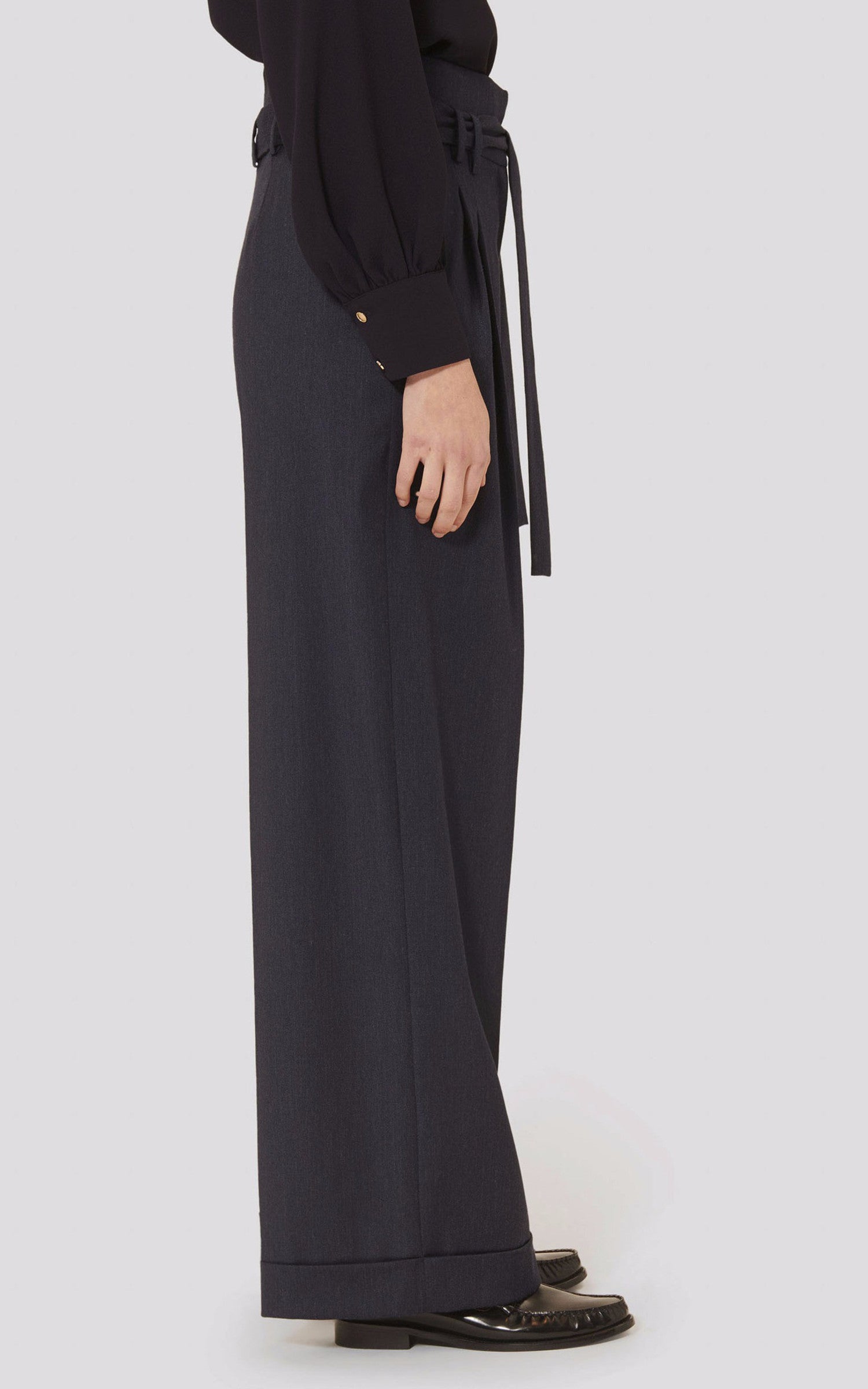 A &quot;PIA&quot; Bleu Tara Jarmon Pantalon Femme back photo