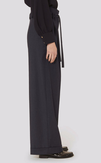A &quot;PIA&quot; Bleu Tara Jarmon Pantalon Femme back photo