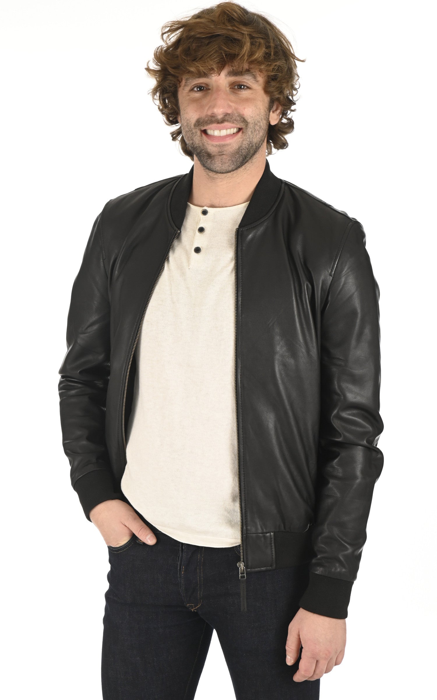 A &quot;BEN-2&quot; Noir La Canadienne Blouson Homme opened photo