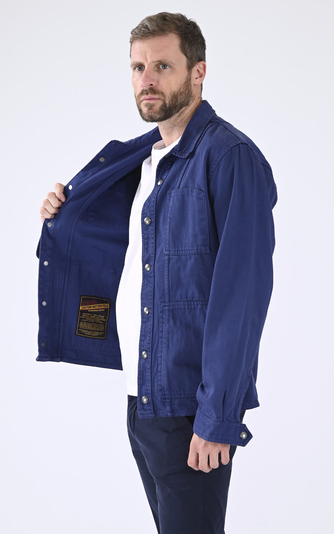 A &quot;HOGDEN 102965&quot; Bleu Daytona 73 Veste Homme opened photo