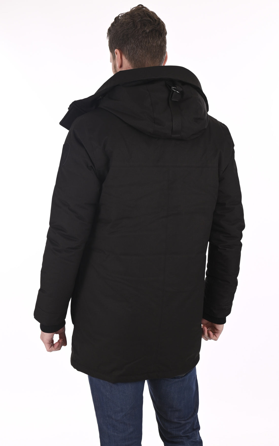 A &quot;TRAVIS&quot; Noir Nobis 3/4 Doudoune Homme opened photo
