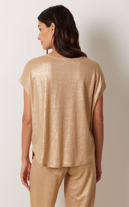 A &quot;TESS 4405104&quot; Gold Notshy T-shirt Femme back photo