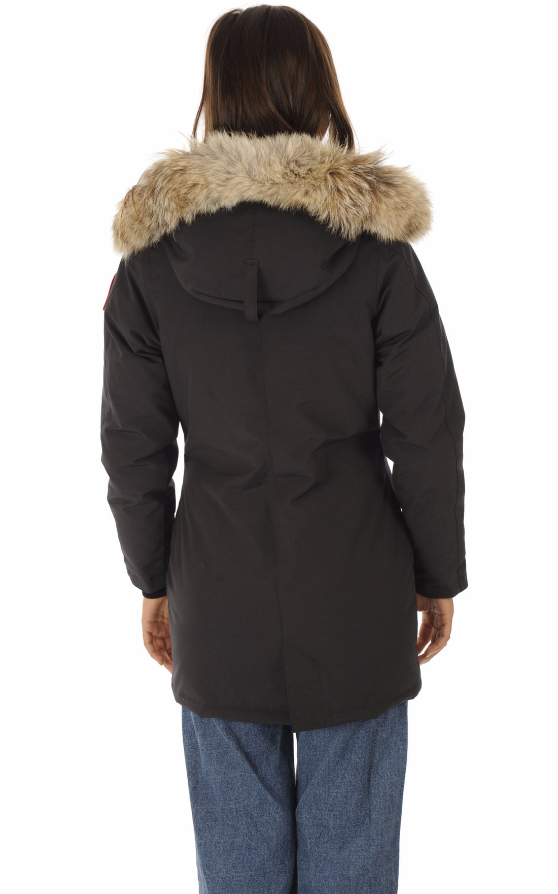 A &quot;VICTORIA 3037L&quot; Navy Canada Goose Parka Femme opened photo