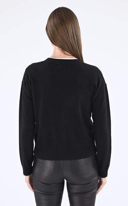 A &quot;SONORI 4401012&quot; Noir Notshy cardigan Femme back photo