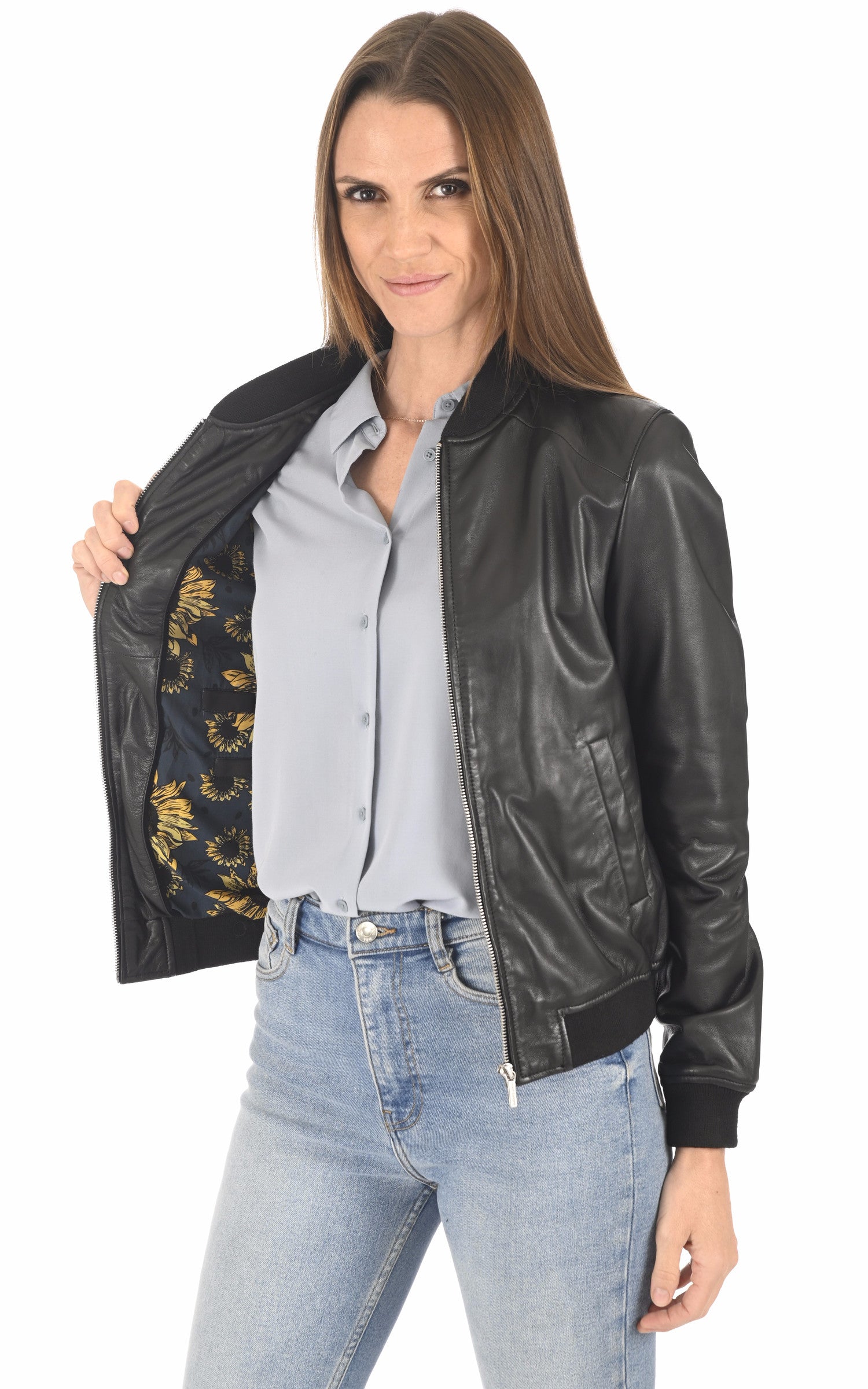 A &quot;BOMY 102191&quot; Noir Rose Garden Blouson Femme interior photo 3