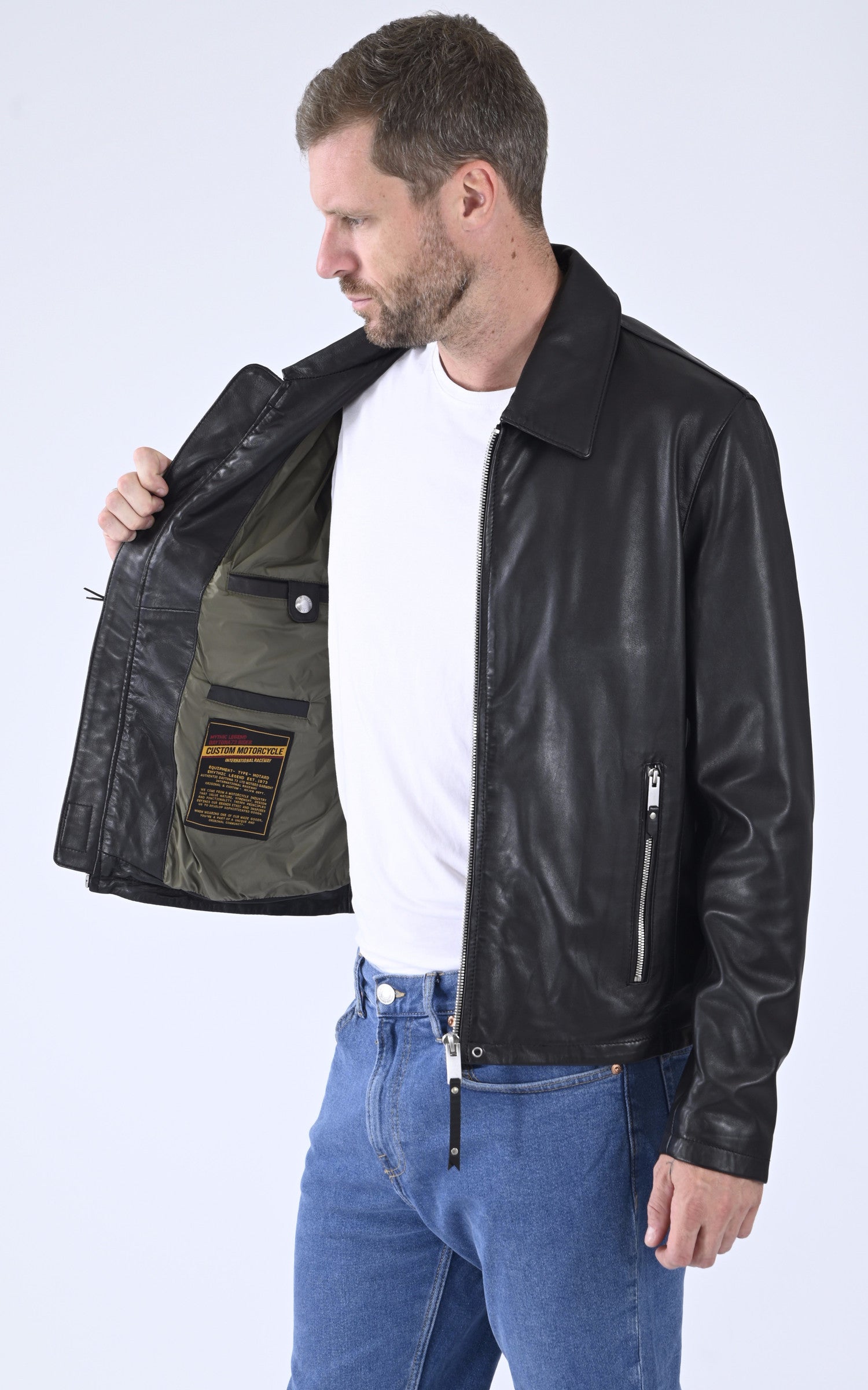 A &quot;SIMER 102728&quot; Noir Daytona 73 Blouson Homme interior photo 3