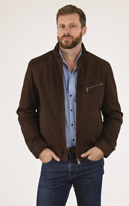 A &quot;YORK 7762&quot; Marron Smarty Blouson Homme opened photo