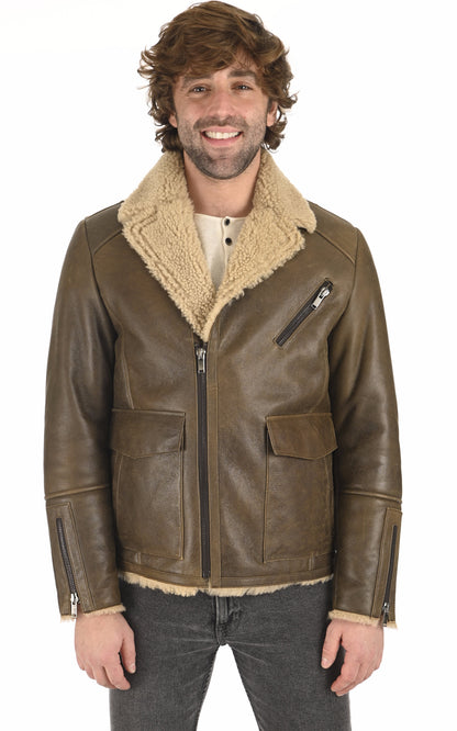 A &quot;BIEL&quot; Taupe La Canadienne Veste Homme closed photo