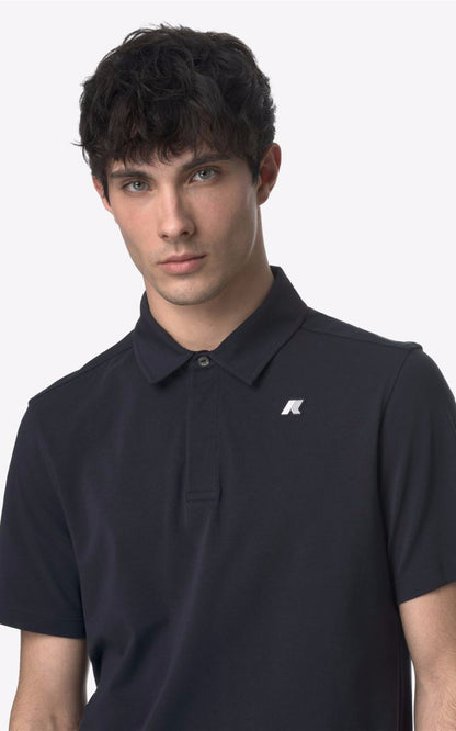 A &quot;VINCELLE K61419W&quot; Bleu K-Way Polo Homme back photo