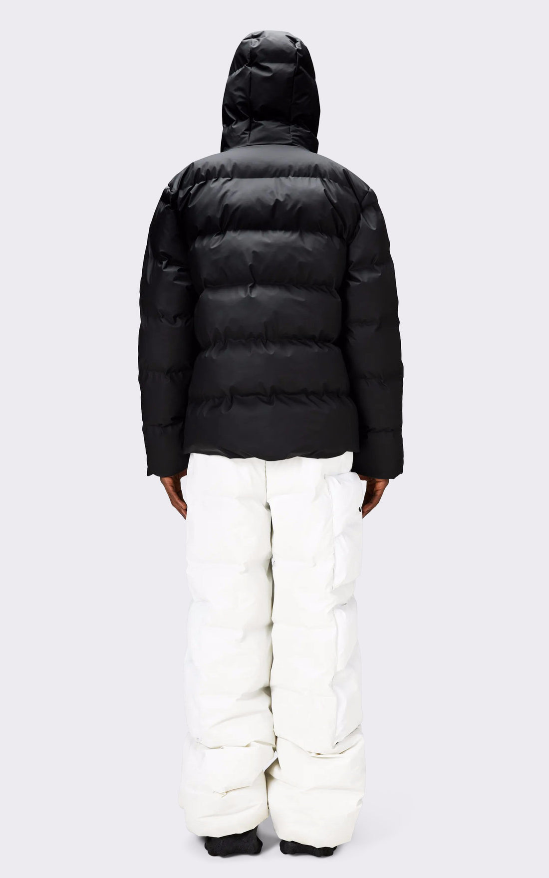 A &quot;15120 PUFFER JACKET&quot; Noir Rains Bl Doudoune Mixte closed photo
