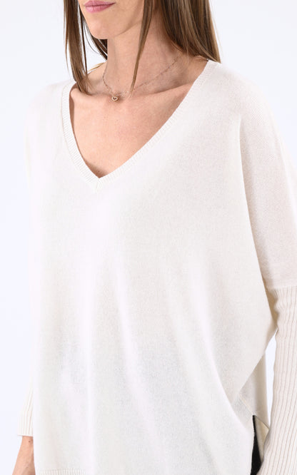 A &quot;FAUSTINE 4504001C&quot; Ecru Notshy Pull Femme details photo