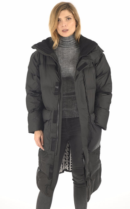 A &quot;15020 BLOCK PUFFER COAT&quot; Noir Rains Mt Doudoune Mixte closed photo