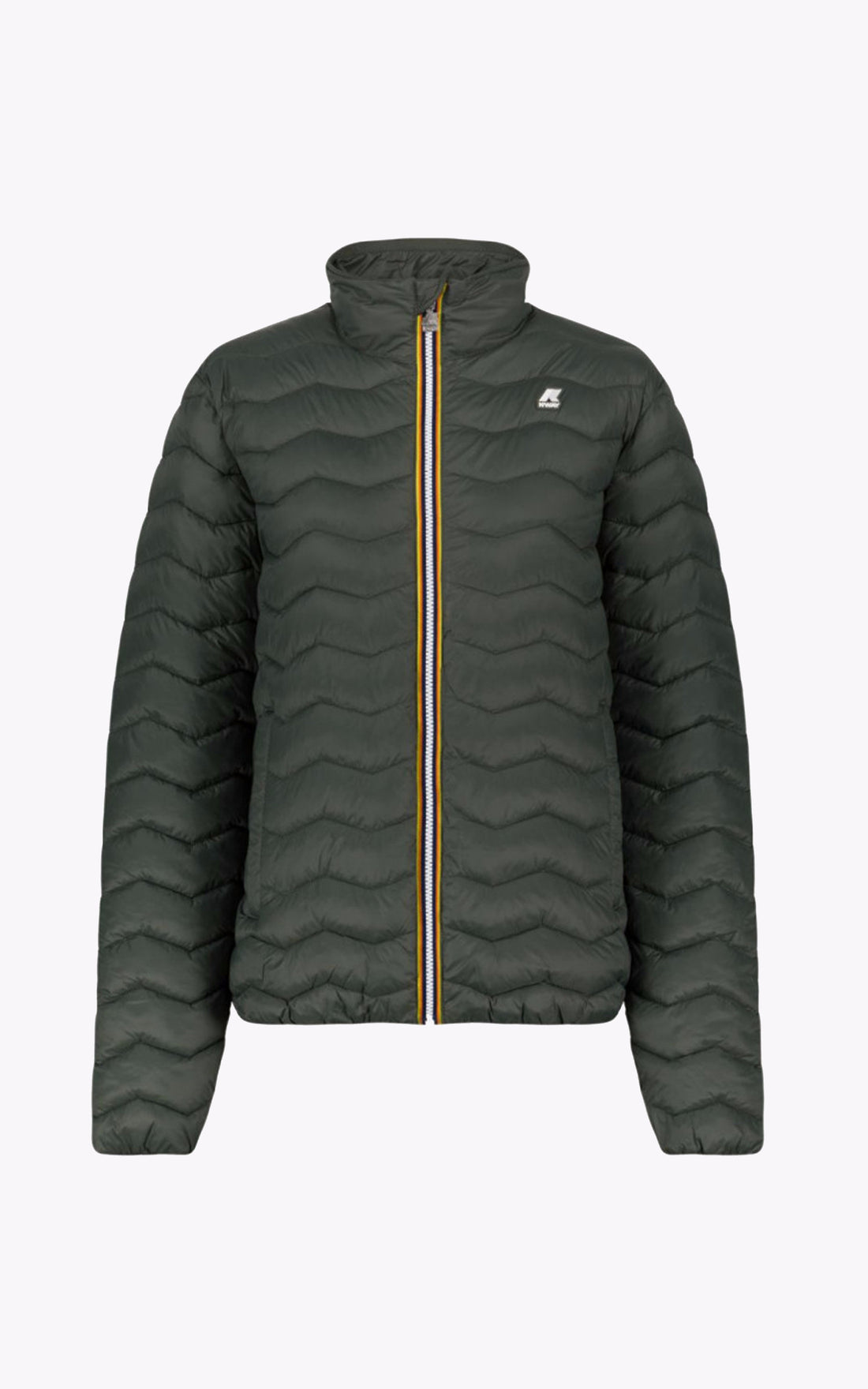 A &quot;VALENTINE ECO WARM K6115GW&quot; Kaki K-Way Blouson Homme opened photo