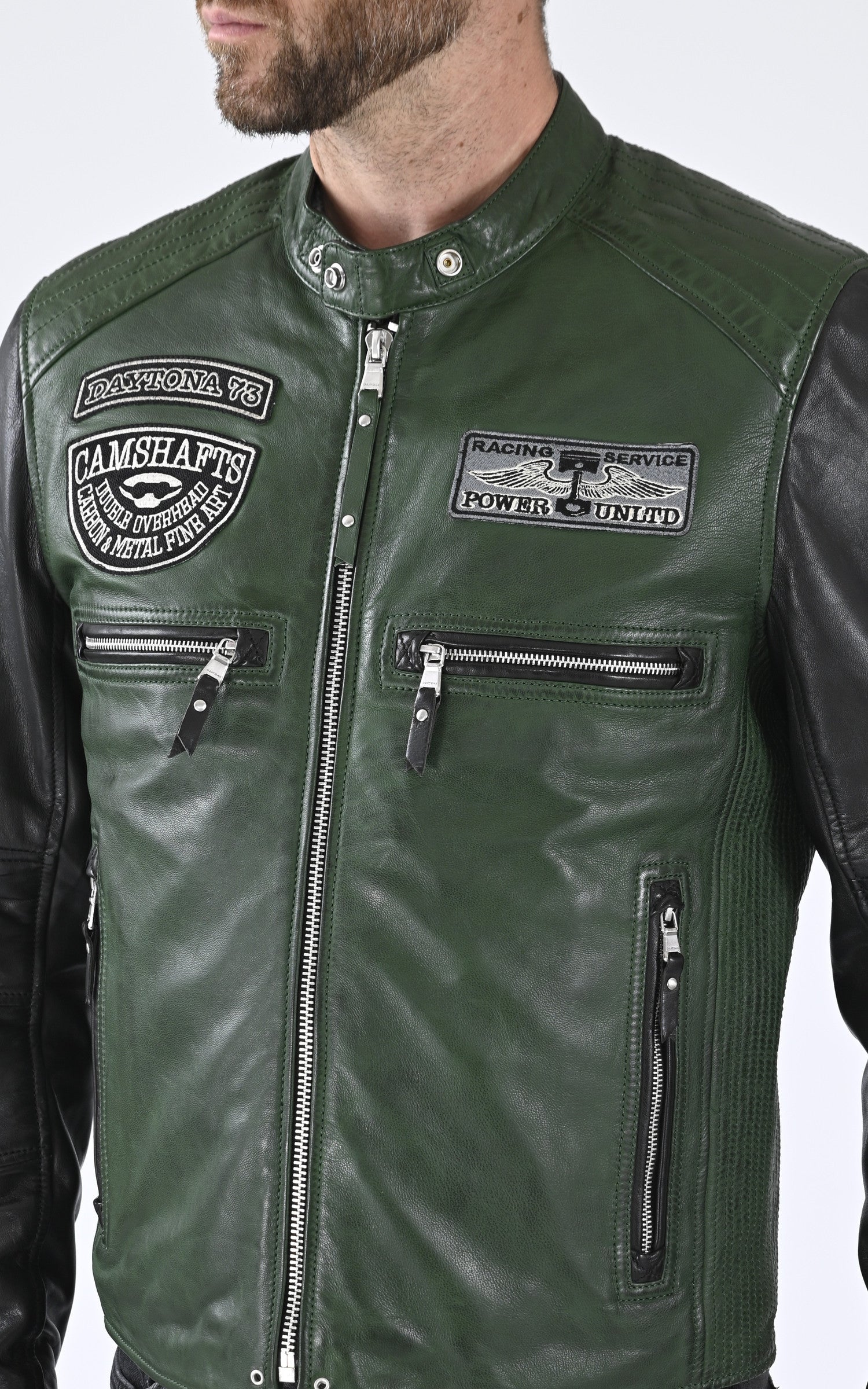 A &quot;ROSCODA 102788&quot; Vert Daytona 73 Blouson Homme details photo