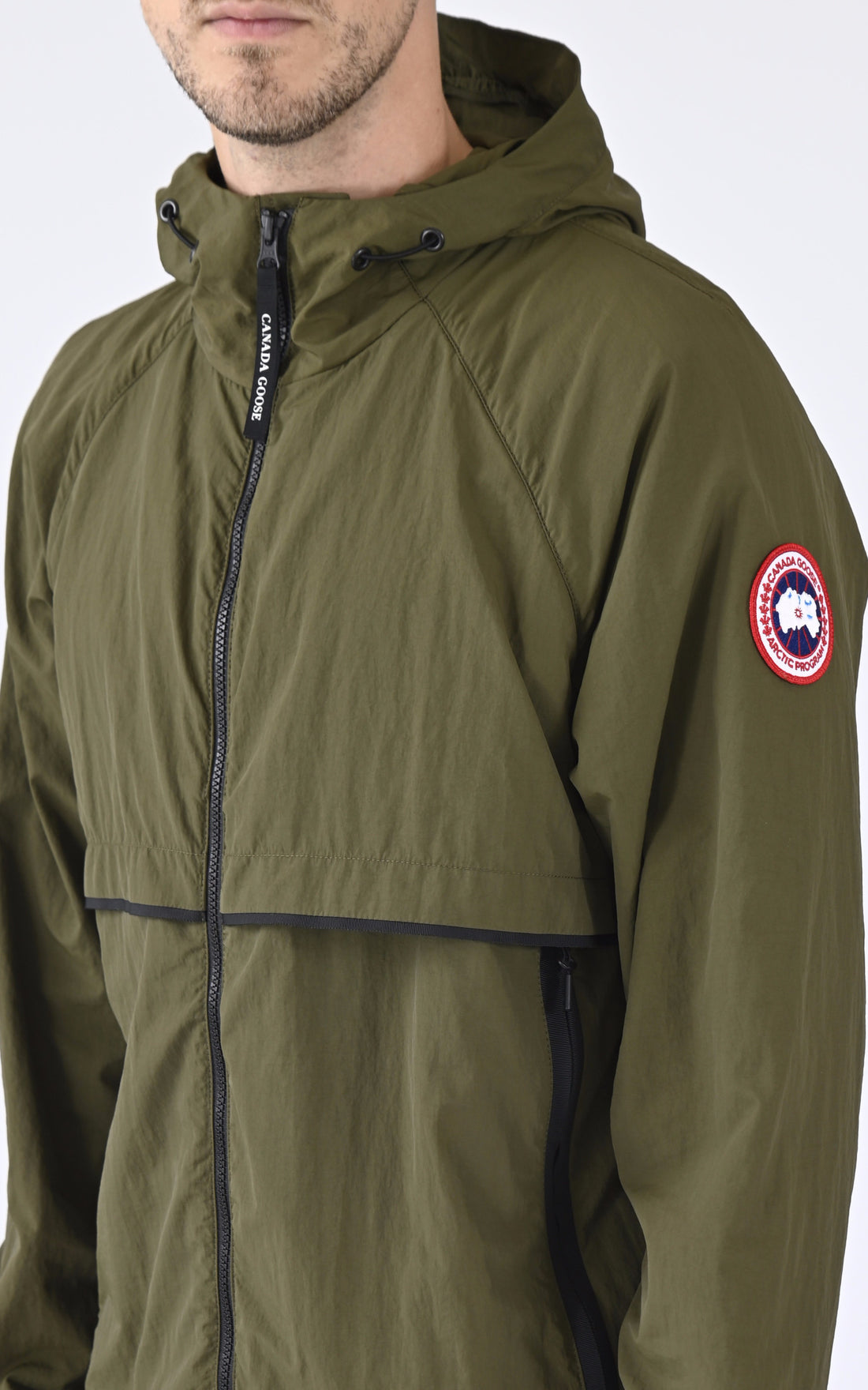 A &quot;FABER HOODY 2440M&quot; Kaki Canada Goose Blouson Homme opened photo