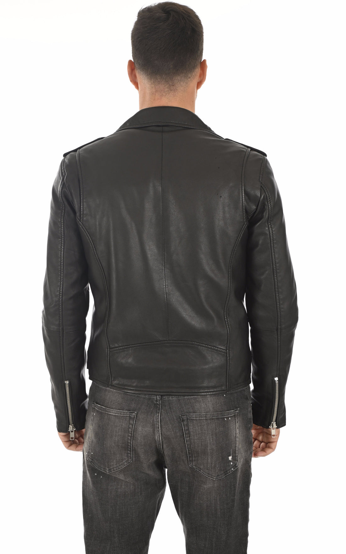 A &quot;ROCKER&quot; Noir Serge Pariente Perfecto Homme opened photo