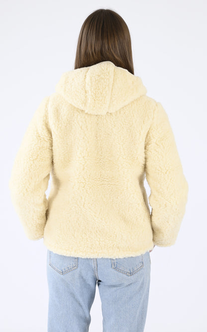 A &quot;GLAB BIS&quot; Blanc La Canadienne Veste Femme back photo