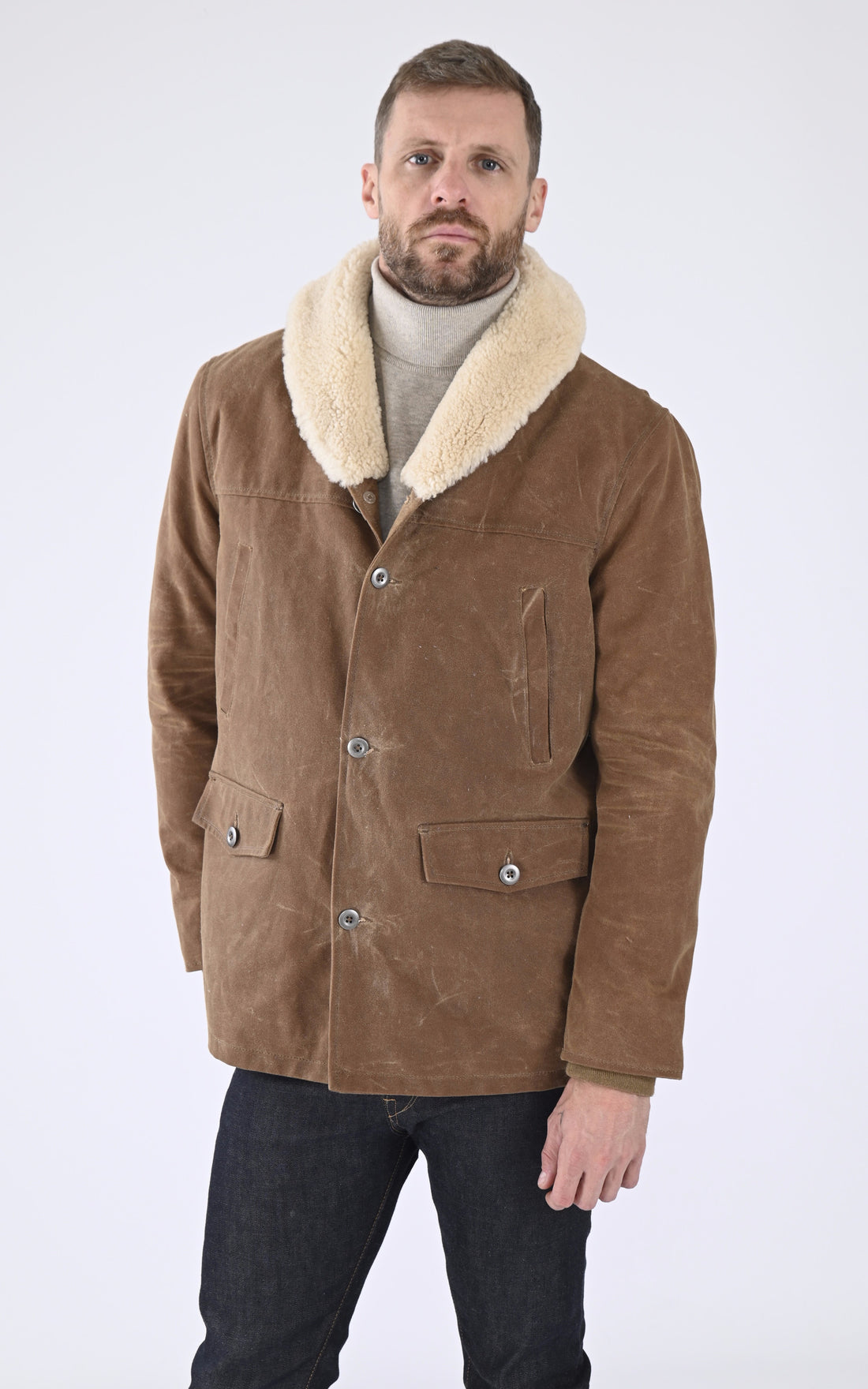 A &quot;LINCOLN 103982&quot; Camel Iron&amp;Resin Veste Homme opened photo