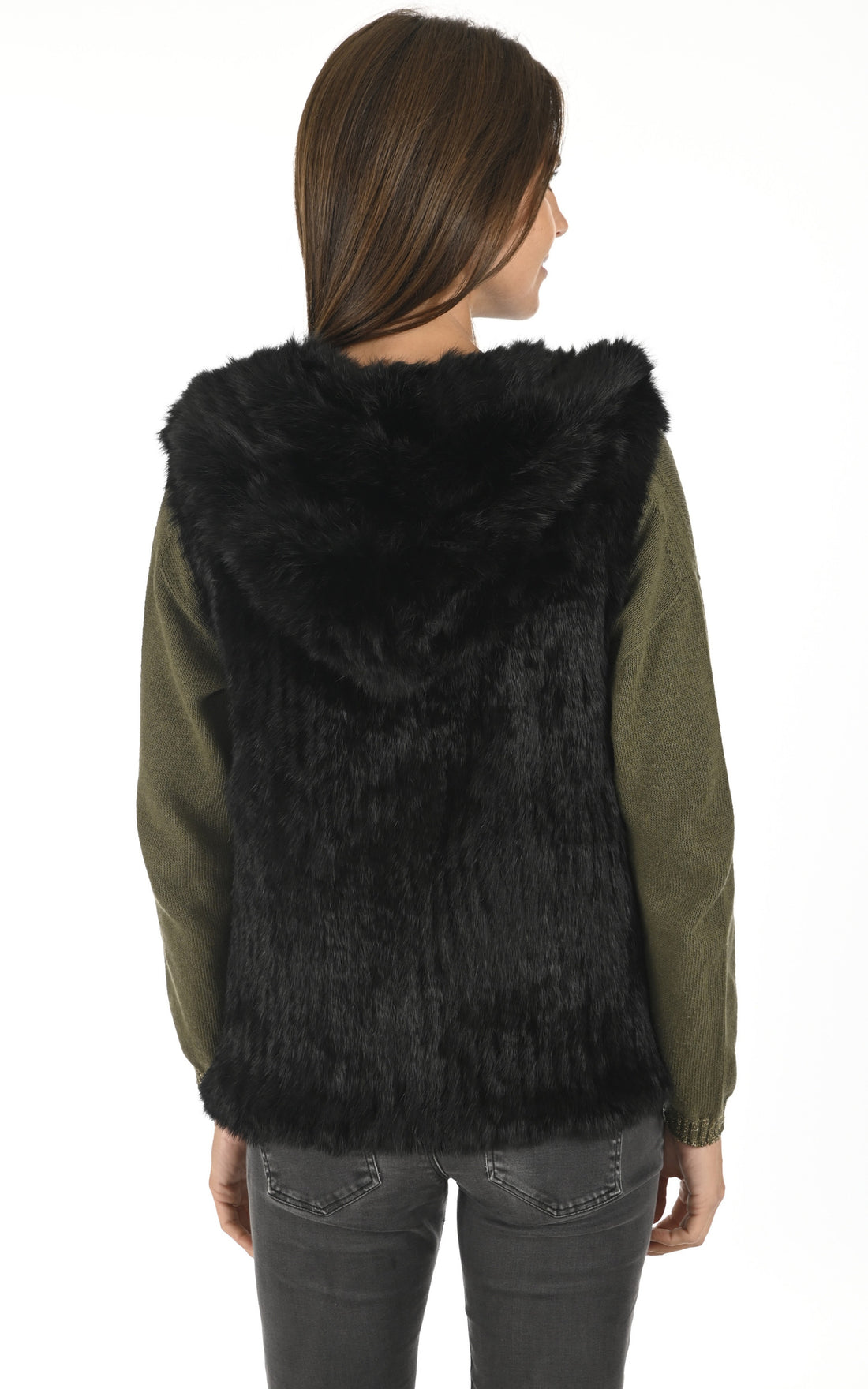 A &quot;2120V-RB/60&quot; Noir La Canadienne Gilet Femme opened photo