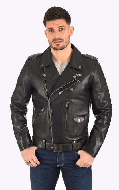 A &quot;CAMDEN 2022002&quot; Noir The Royal Racer Perfecto Homme opened photo