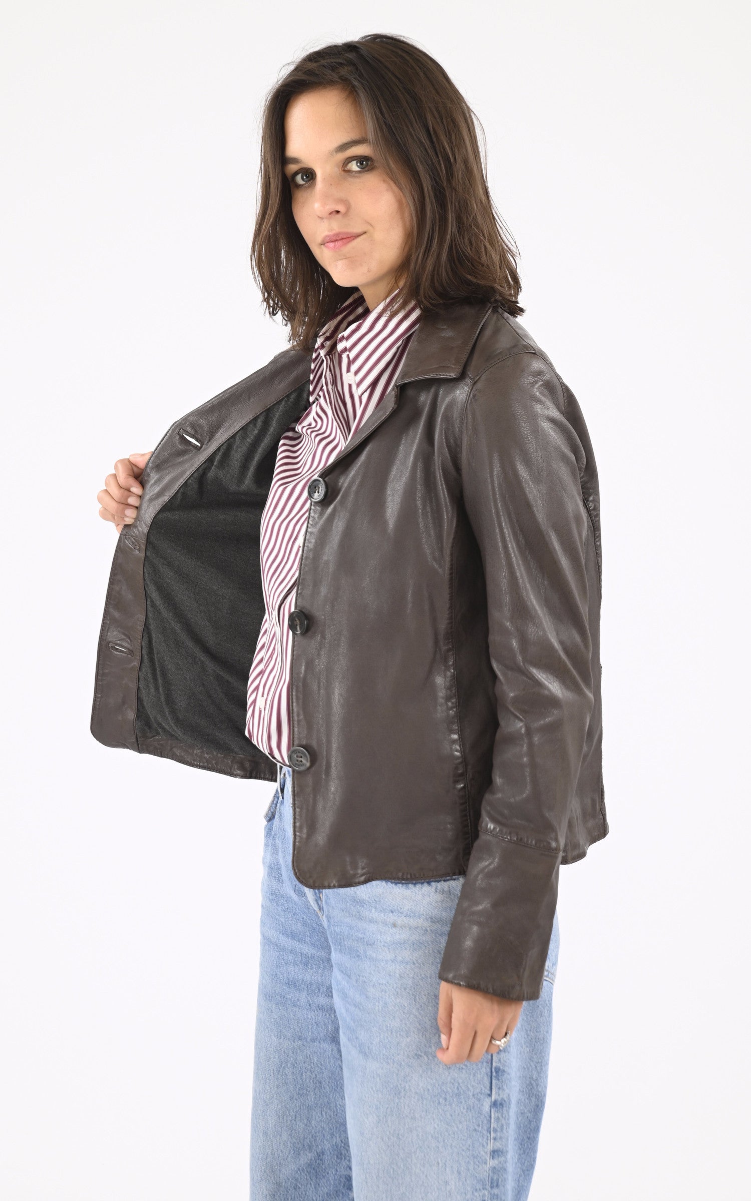 A &quot;LEXIA 64966&quot; Marron Oakwood Veste Femme interior photo