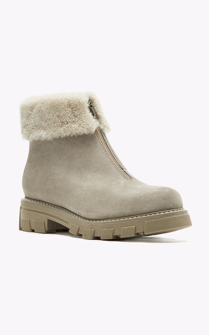 A &quot;ABBA 5830145&quot; Beige La Canadienne Shoes Chaussures Femme back photo