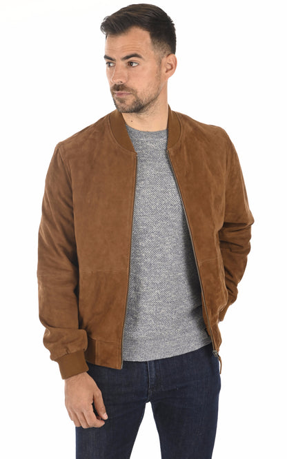 A &quot;NEW MARIO&quot; Cognac Serge Pariente Blouson Homme opened photo
