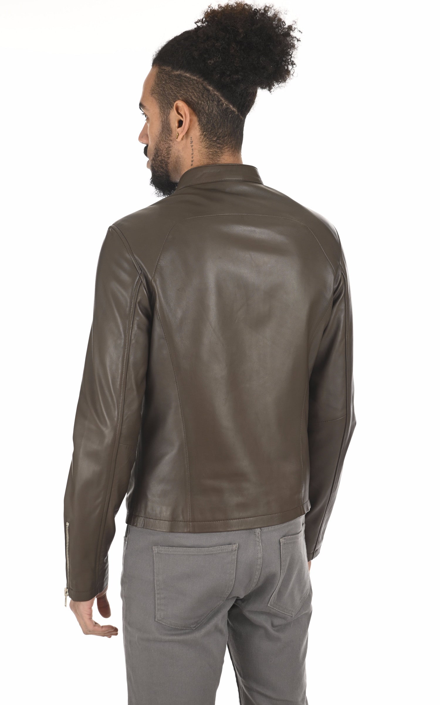 A &quot;STYLE 20&quot; Marron Serge Pariente Blouson Homme back photo