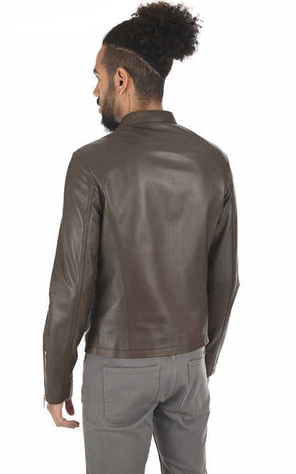 A &quot;STYLE 20&quot; Marron Serge Pariente Blouson Homme back photo