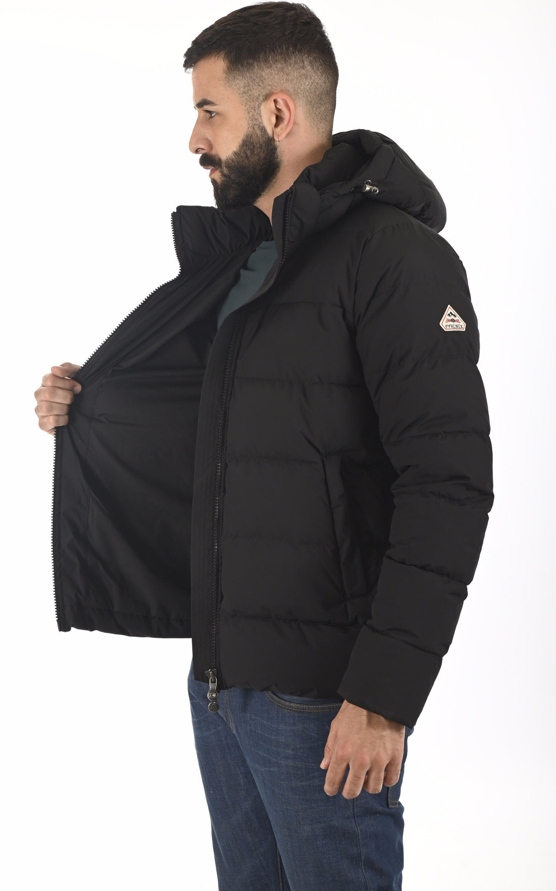 A &quot;SPOUTNIC RIPSTOP&quot; Noir Pyrenex Bl Doudoune Homme opened photo